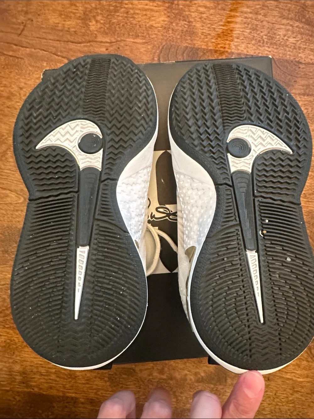 Nike Kids White and Black Sneakers